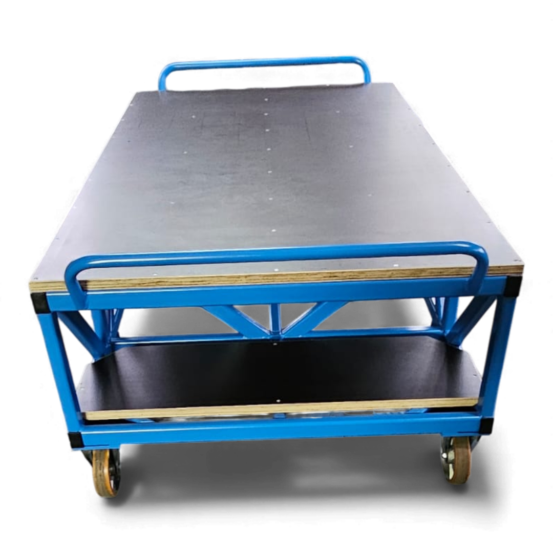 Tischwagen für Industrie, Lager & Werkstatt. Flexibel einsetzbar als mobiler Arbeitsplatz, Transportwagen oder für die Kommissionierung von Kleinteilen.